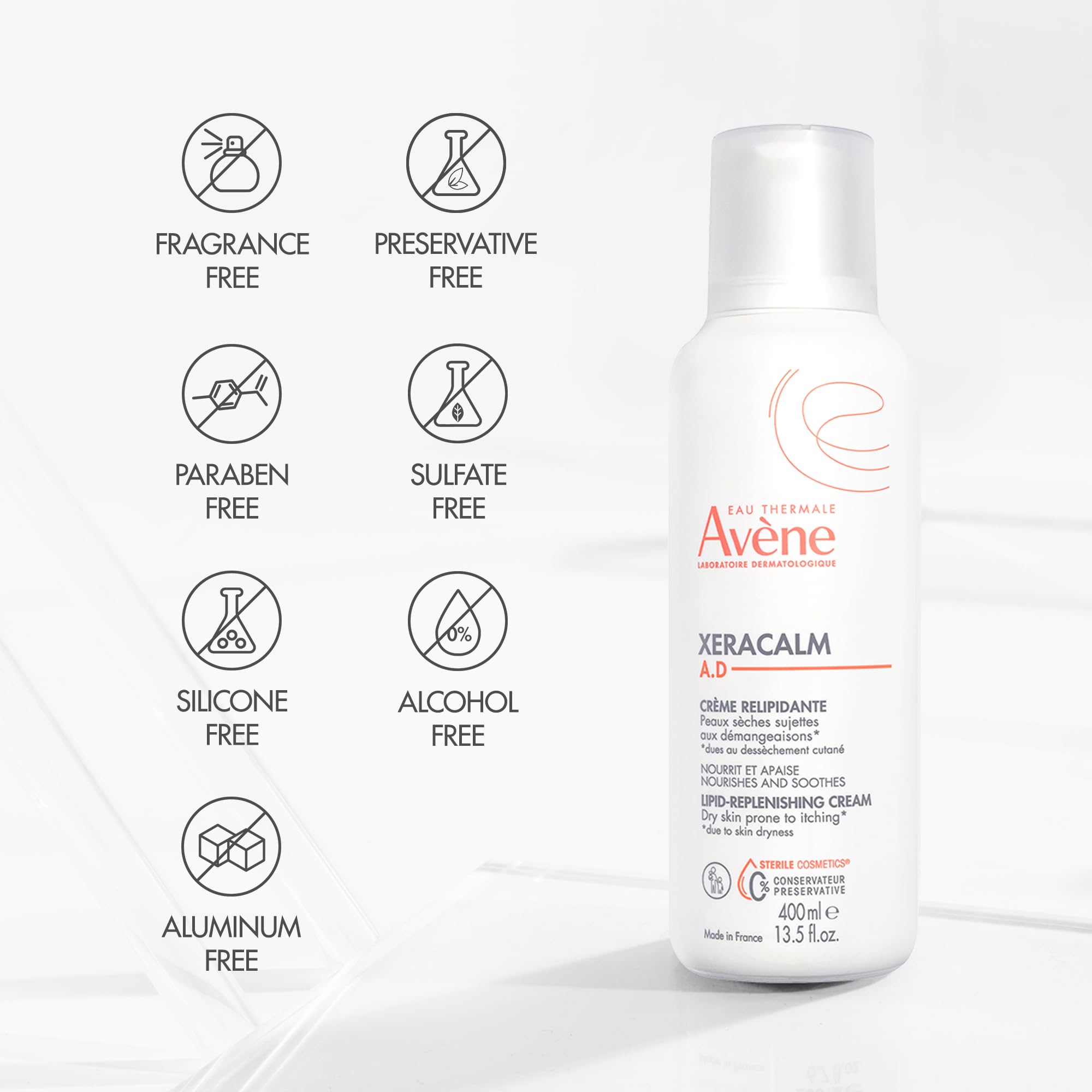 Eau Thermale Avène applied to child's arm illustrating gentle soothing benefit