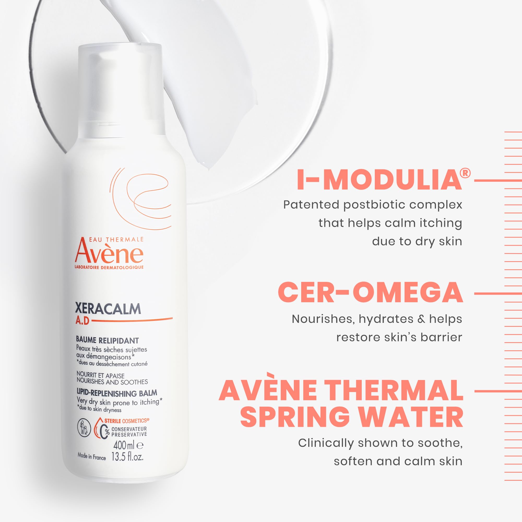 Eau Thermale Avène full 200ml tube beside a coin for size and scale benefit