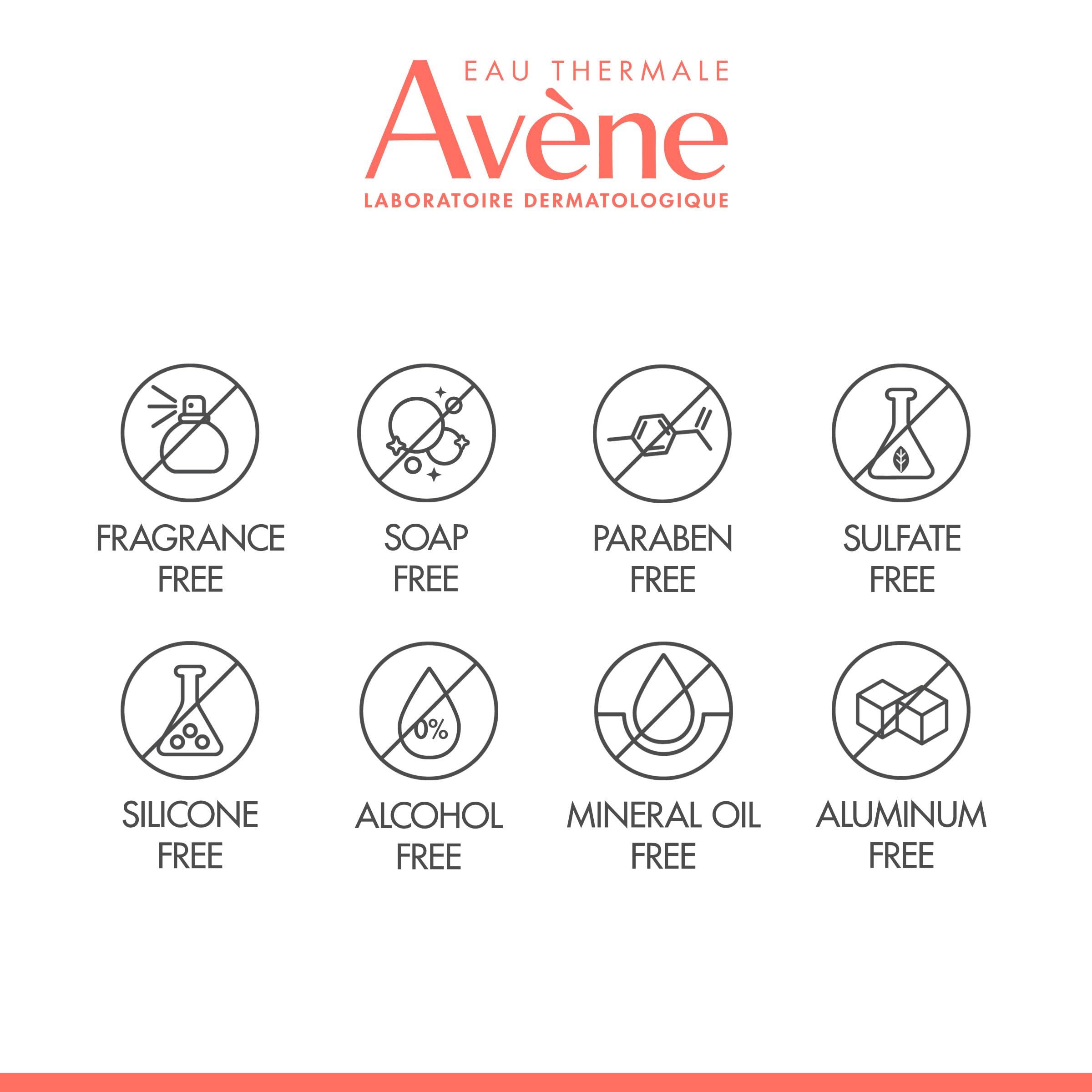 Detailed shot of Avène XeraCalm AD label highlighting fragrance free, soap free formula