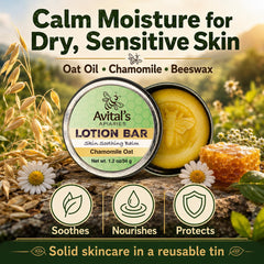 Avital's Apiaries bar melting on hand, demonstrating easy glide and mess-free use