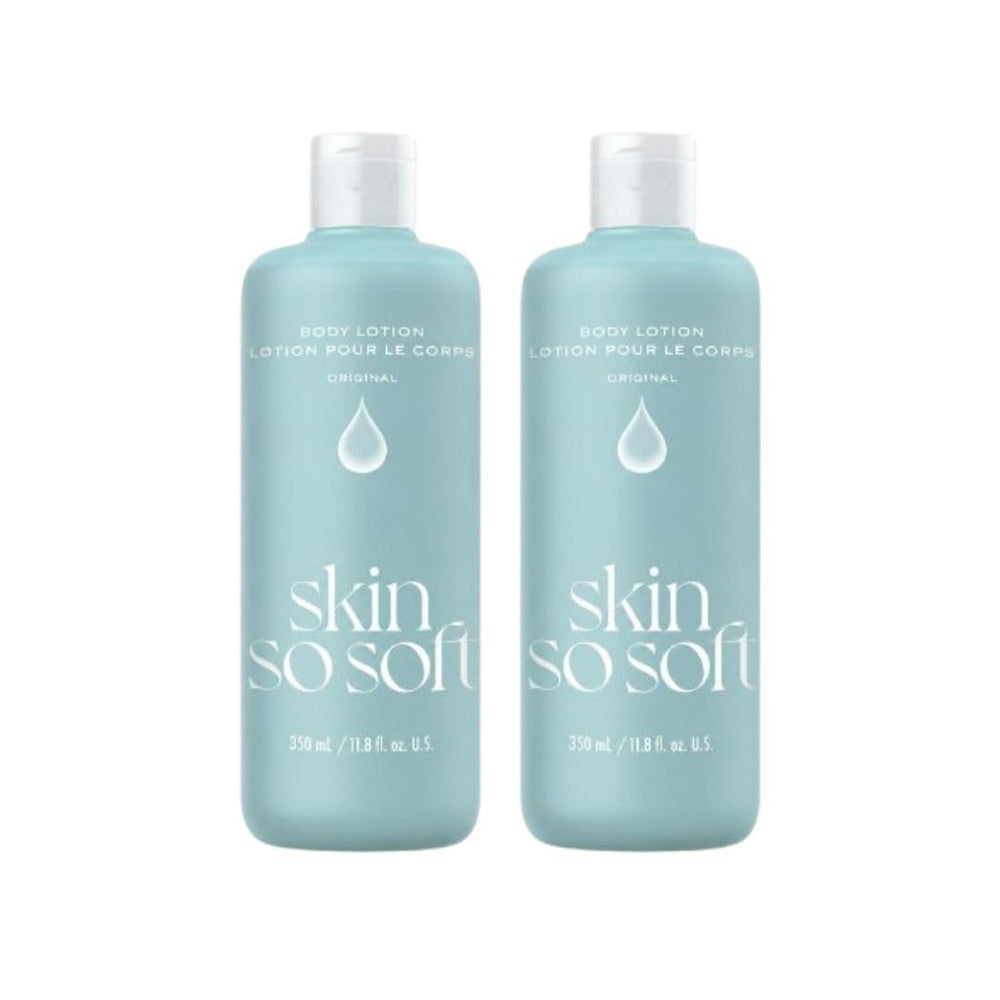 AVON front view of twin lotion bottles showing packaging and value