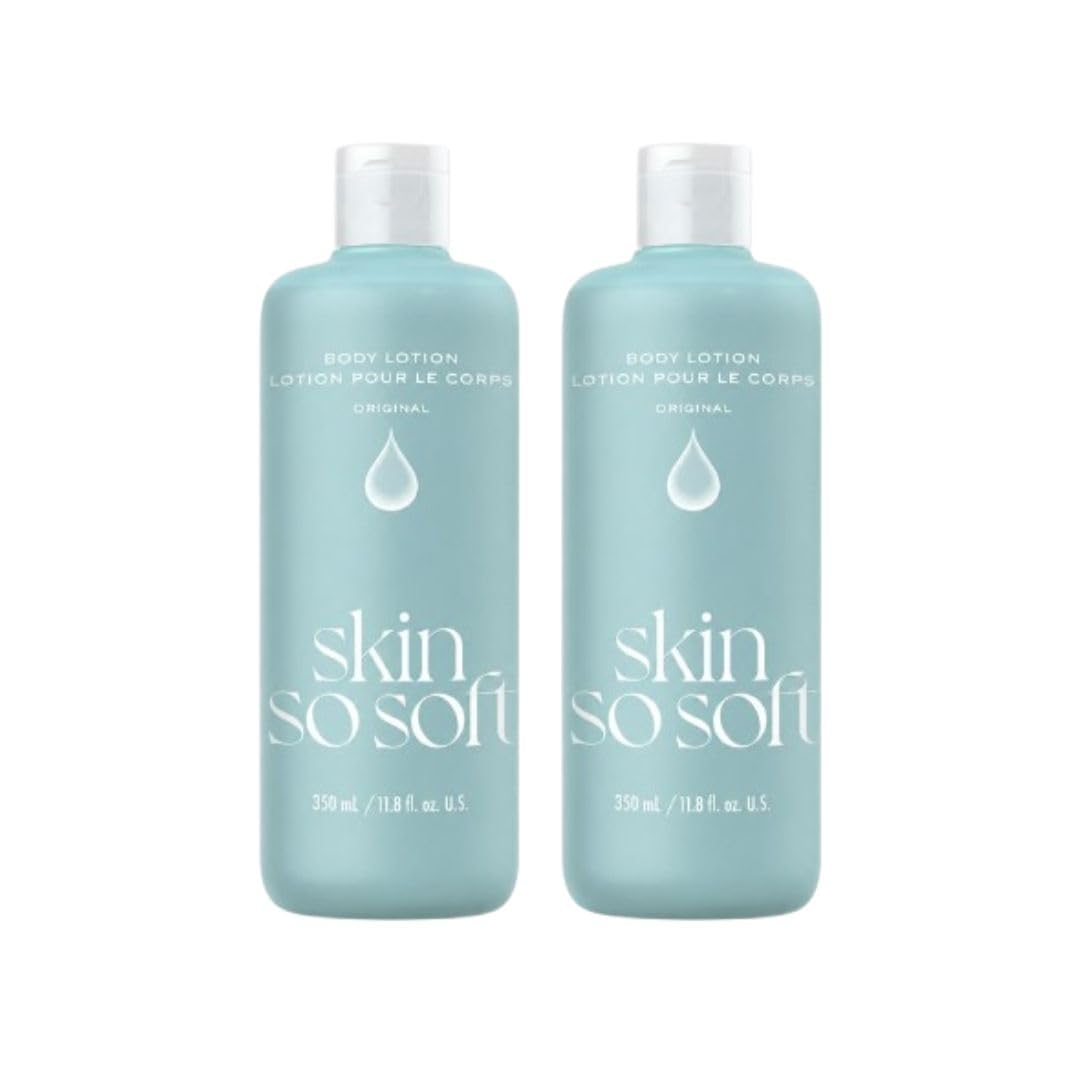 AVON front view of twin lotion bottles showing packaging and value