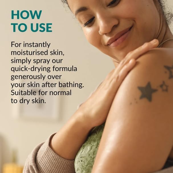 AVON SKIN SO SOFT in-hand application showing fast-drying finish for touchable softness