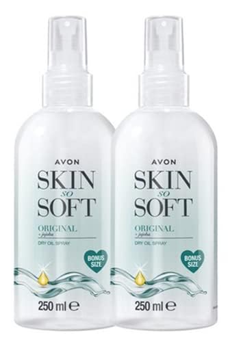 AVON SKIN SO SOFT on bathroom shelf illustrating daily routine convenience