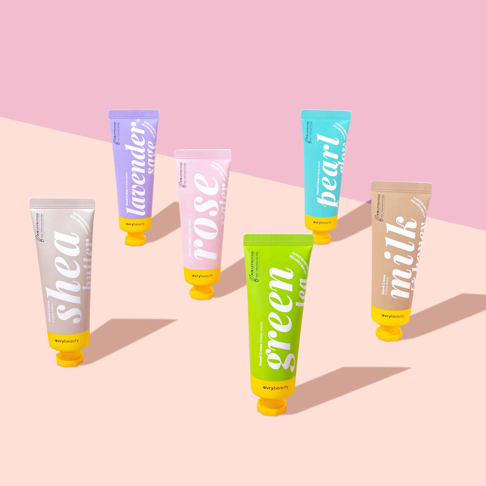 AvryBeauty label detail with ingredients and logo for transparent quality