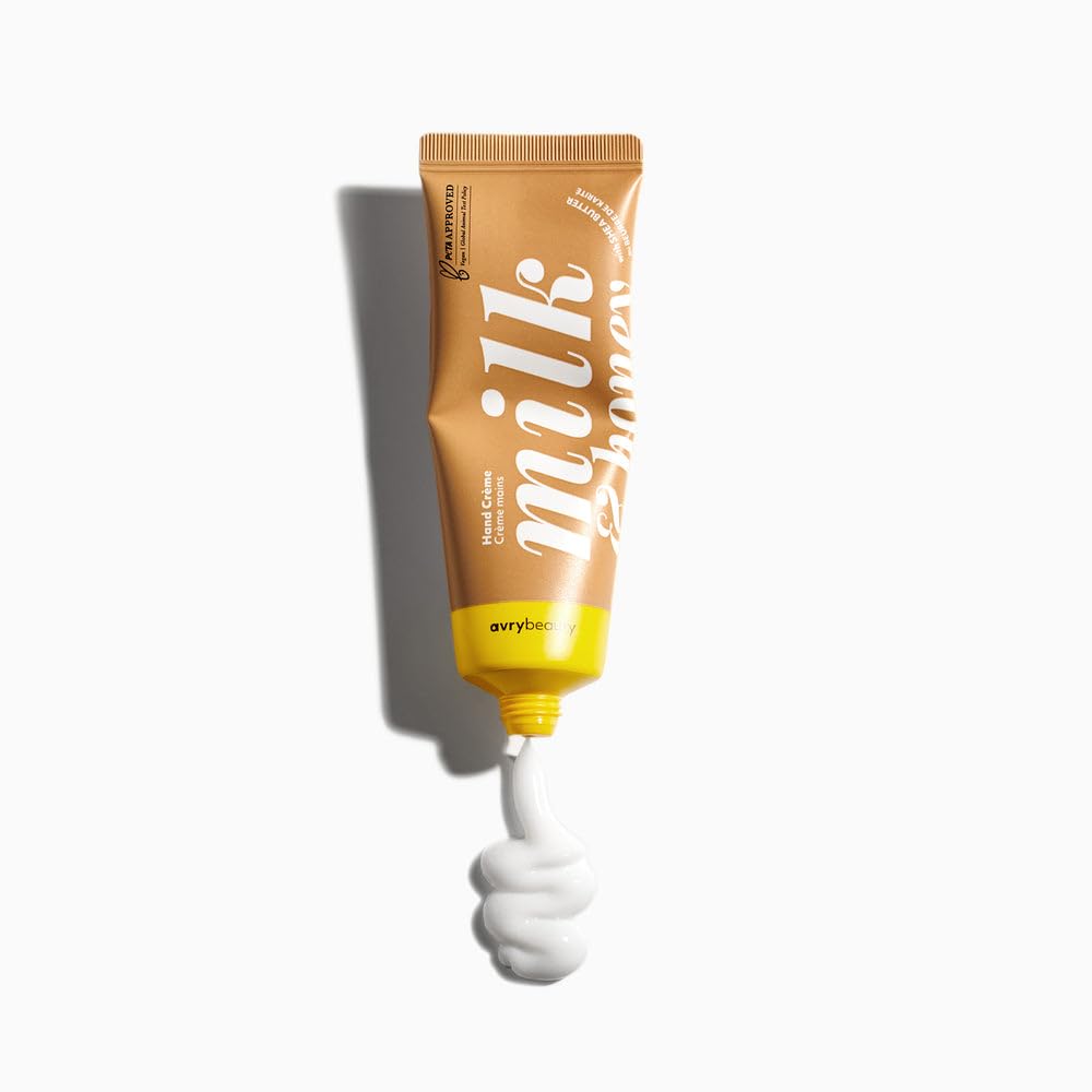 AVRYBEAUTY lotion texture close-up highlighting creamy shea butter hydration