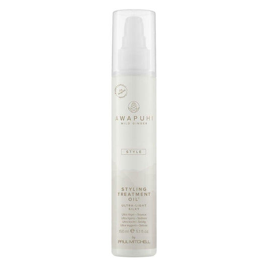 Awapuhi Wild Ginger front bottle showing label and size, highlights sleek packaging and benefit