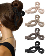 AWAYTR front view of bow clip showing shape and hold benefit