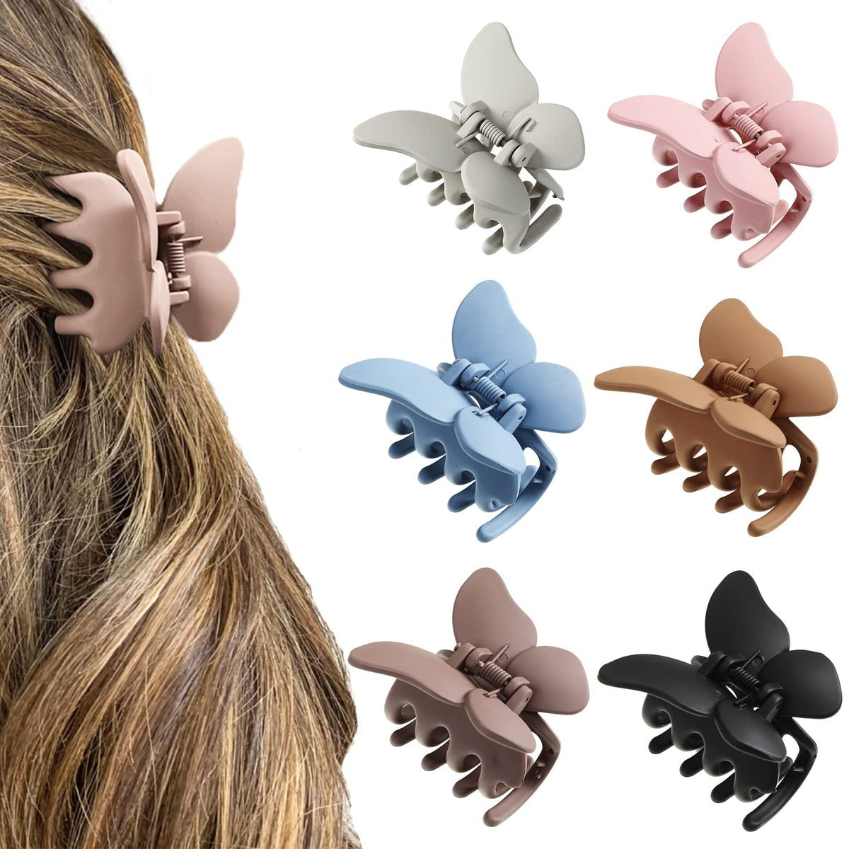 AWAYTR front view of butterfly clip showing compact design and reliable hold