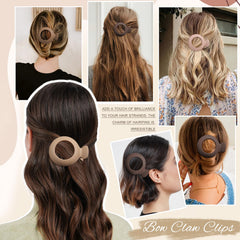 AWAYTR clips holding small section of hair showing comfortable wear