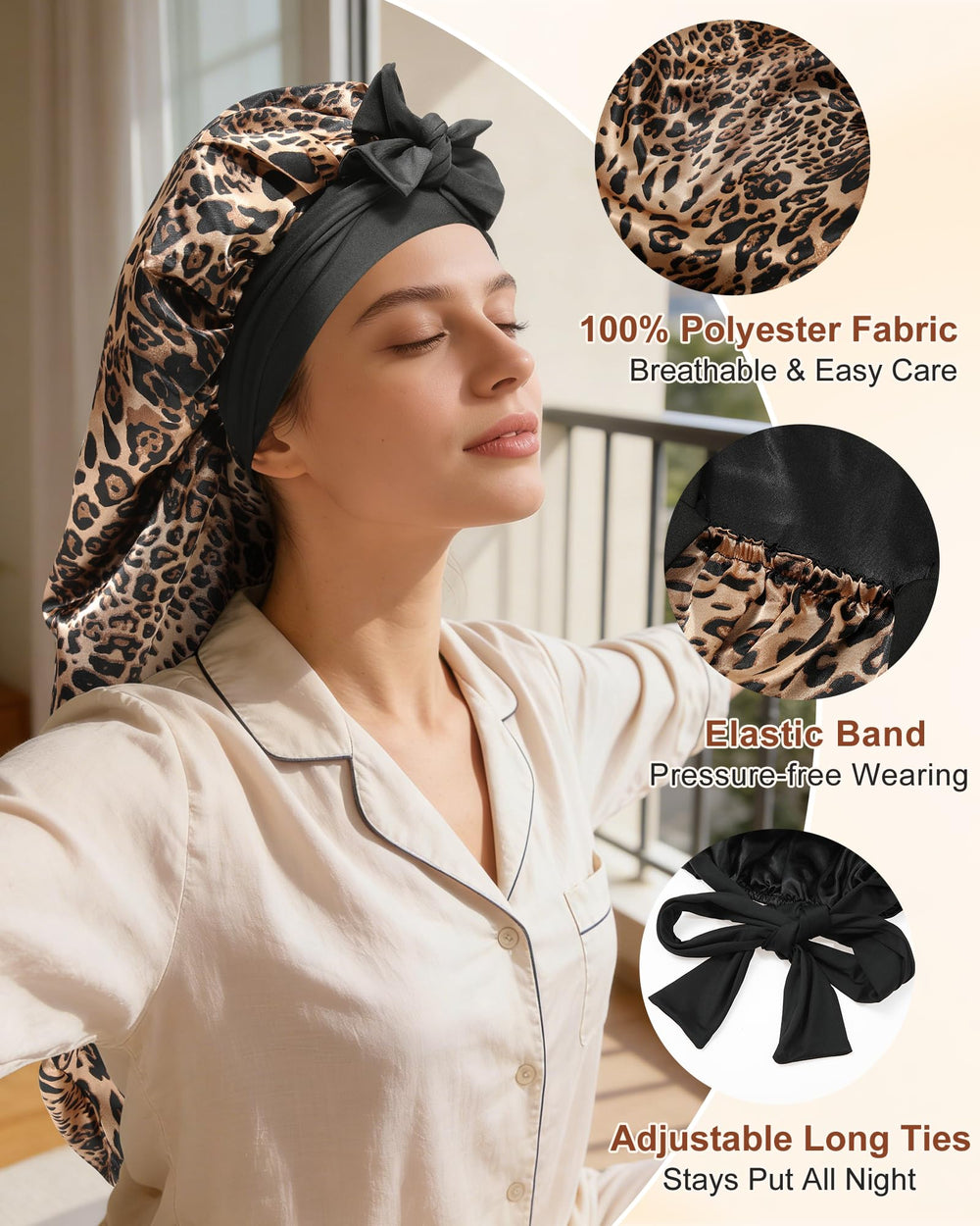 AWAYTR close-up of satin texture highlighting smooth, friction-reducing fabric