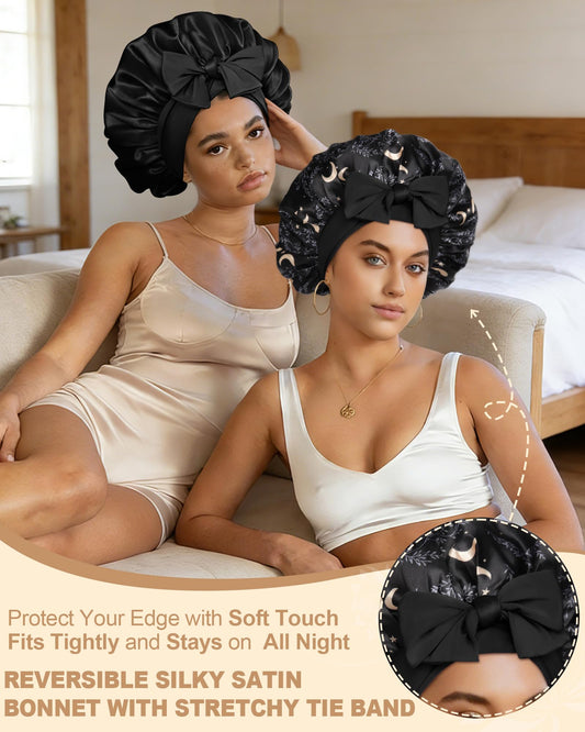 AWAYTR close-up of double-layer satin fabric showing smooth texture benefit