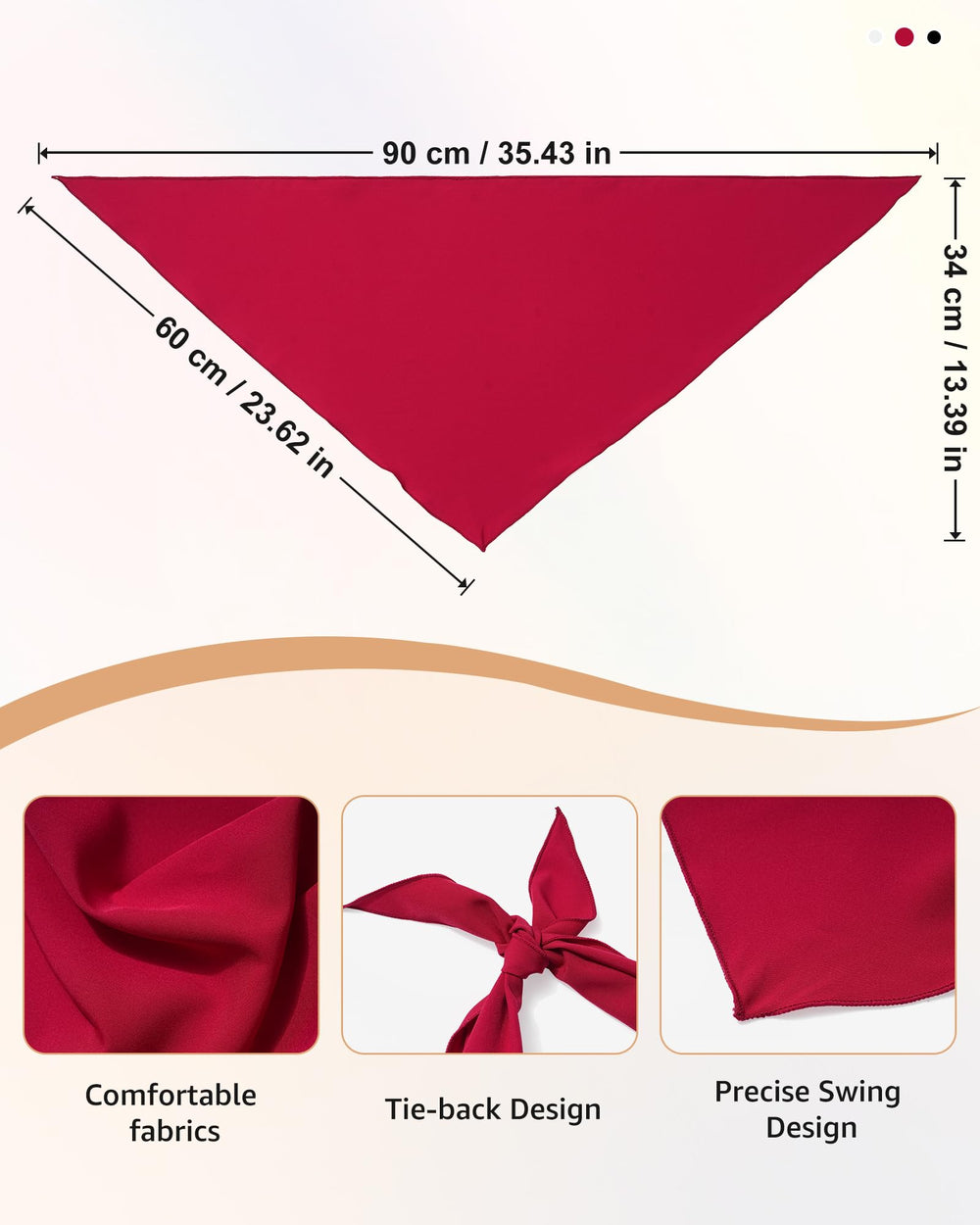 AWAYTR fabric closeup showing soft polyester texture and breathability benefit