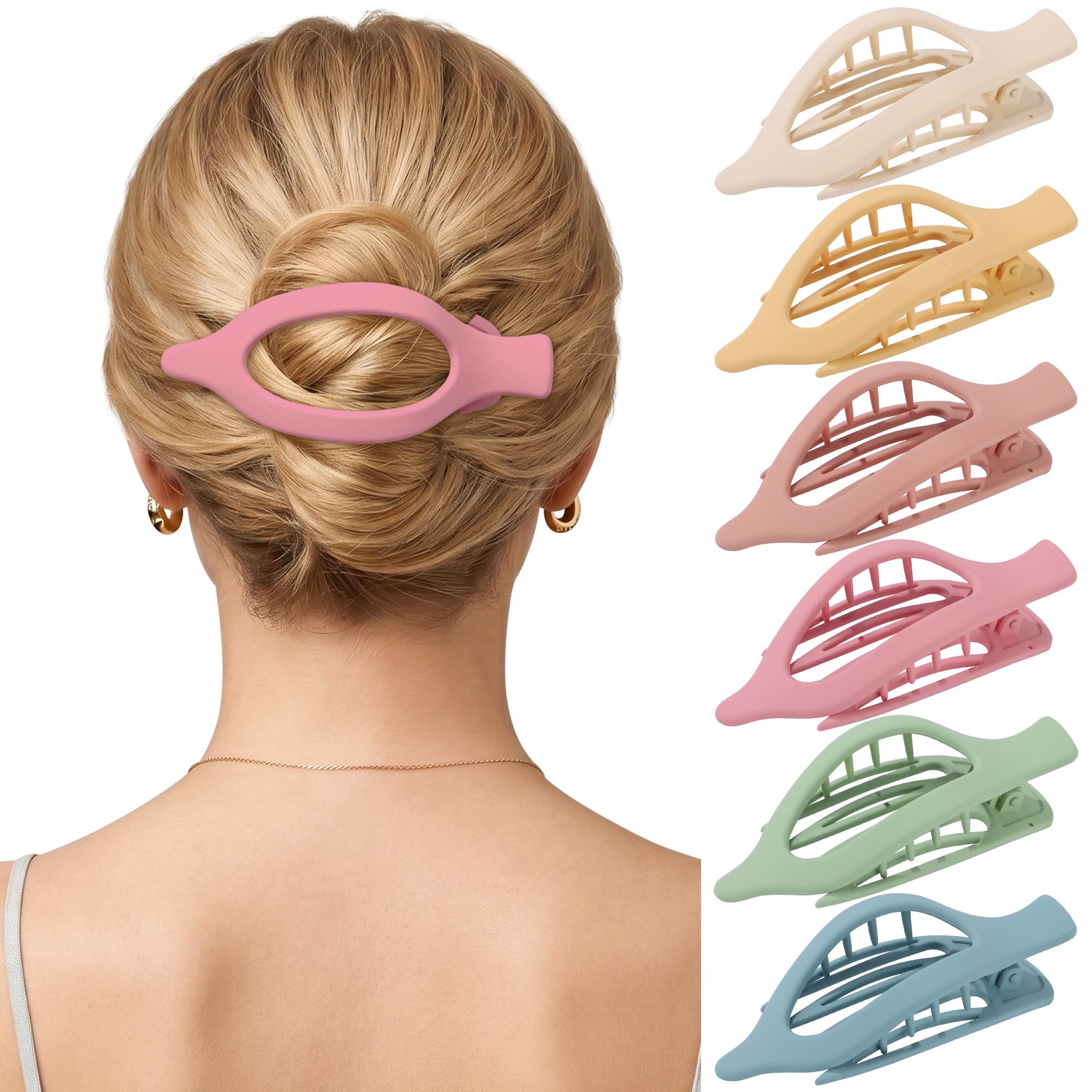 AWAYTR front packaging showing six matte bright clips and set benefit