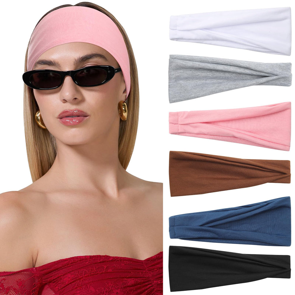 AWAYTR front view of six headbands showing color variety and value