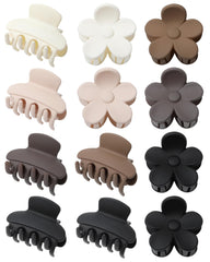 AWAYTR front view of 12-piece clip set showing neutral colors and compact design
