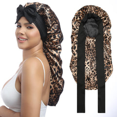 AWAYTR front view of leopard bonnet showing full coverage and protection