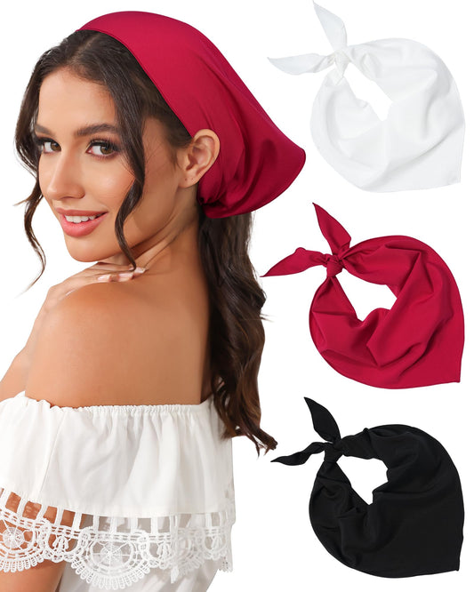 AWAYTR front view red bandana showing shape and styling benefit