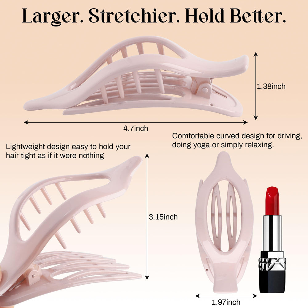 AWAYTR clip holding an elegant updo in hair demonstrating dependable hold