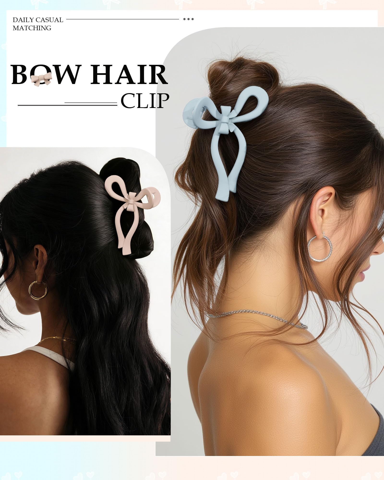 AWAYTR in-use photo securing a bun on long hair for reliable hold