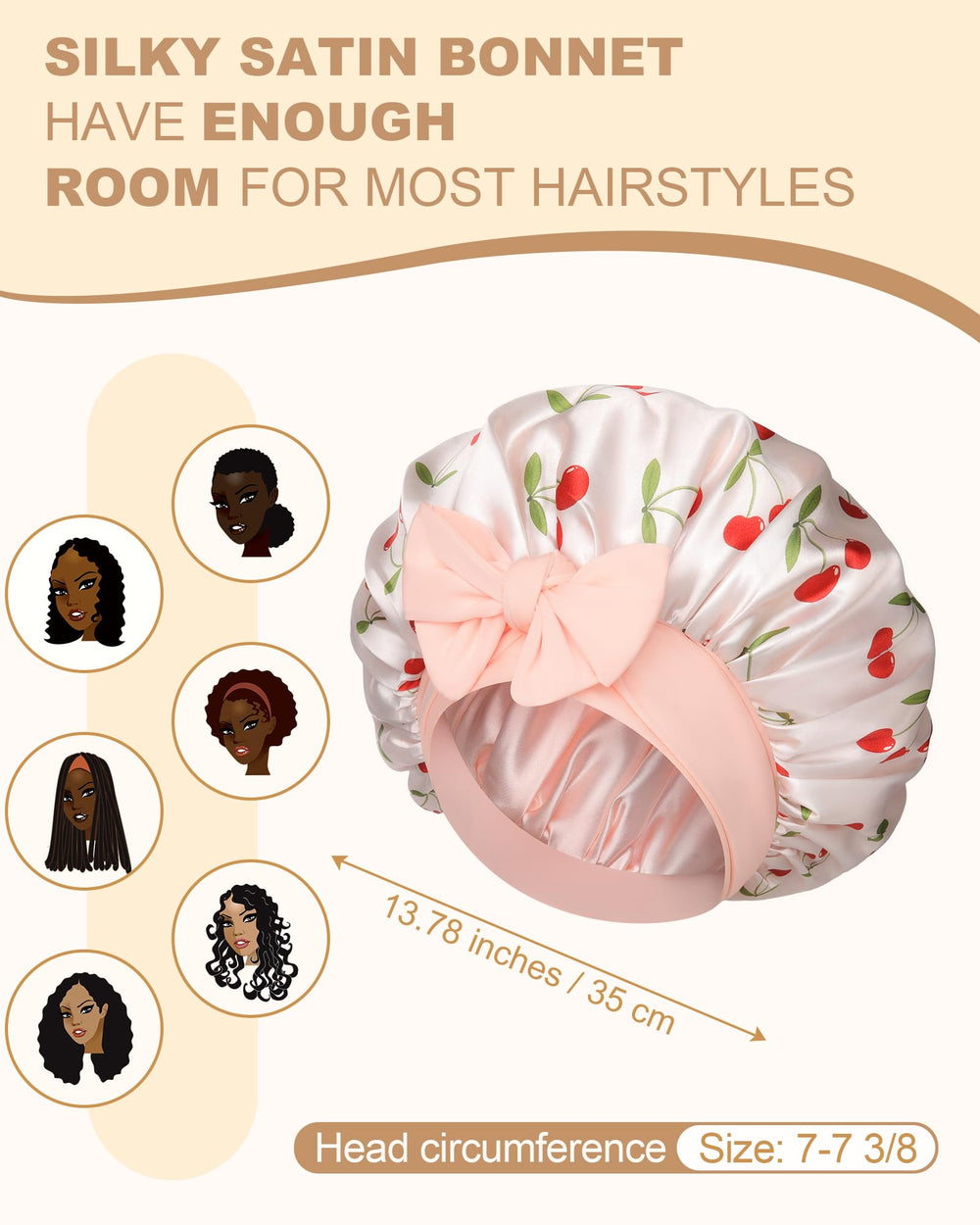 AWAYTR reversible bonnet shown both colors to illustrate versatile styling benefit