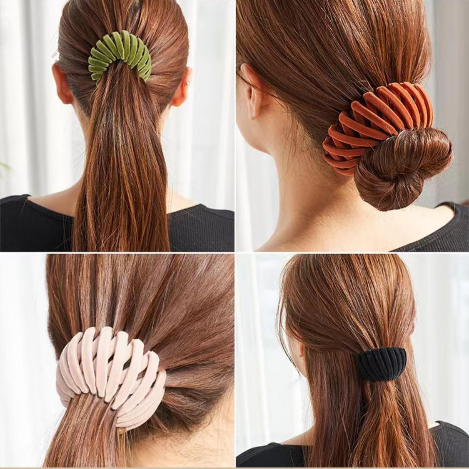 Aweoisa clip in hair demonstrating quick bun and secure hold