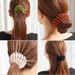 Aweoisa clip in hair demonstrating quick bun and secure hold