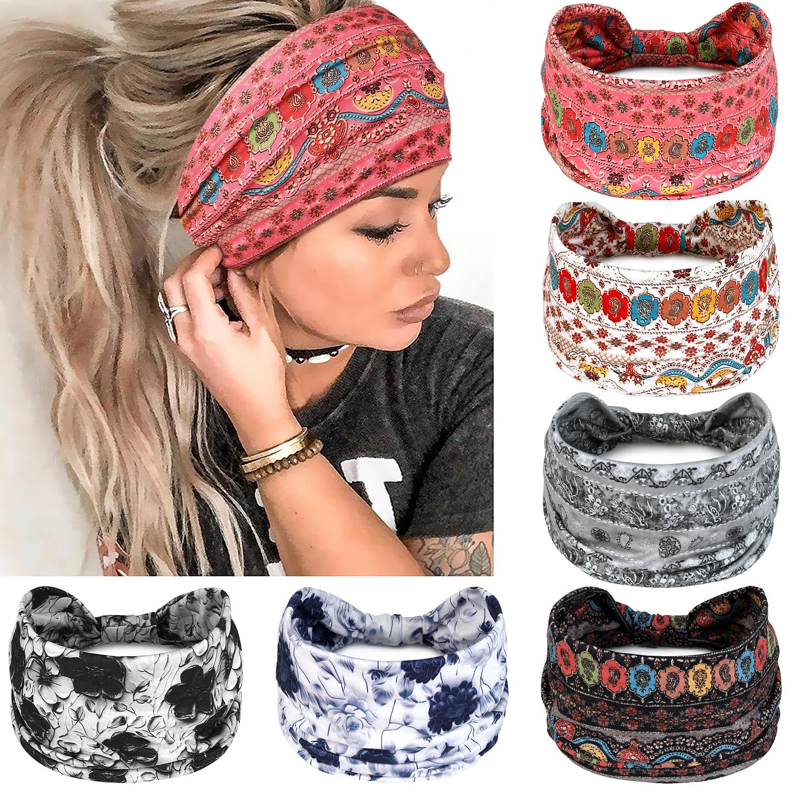 Awumbuk front view of gray headband pack showing neat knot and benefits