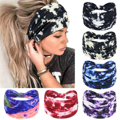 Awumbuk purple headband front view showing design and secure fit benefits