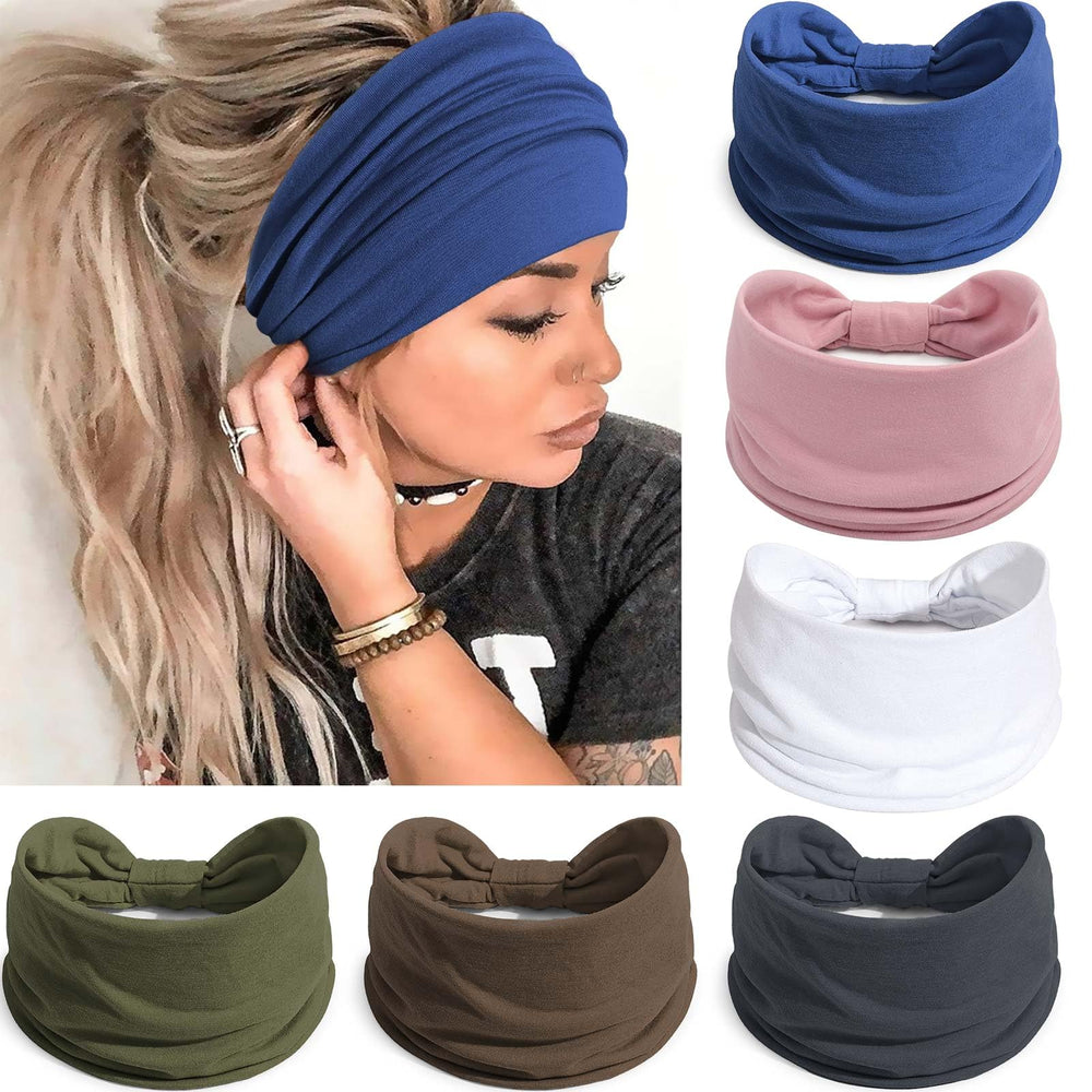 Awumbuk front view knotted headband showing style and secure fit