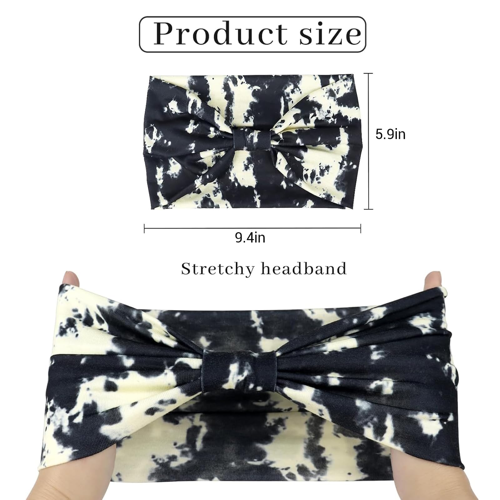 Awumbuk headband worn during yoga outdoors showing sweat control benefit