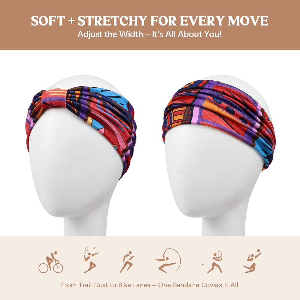 Awumbuk headband styled with streetwear showing fashionable utility