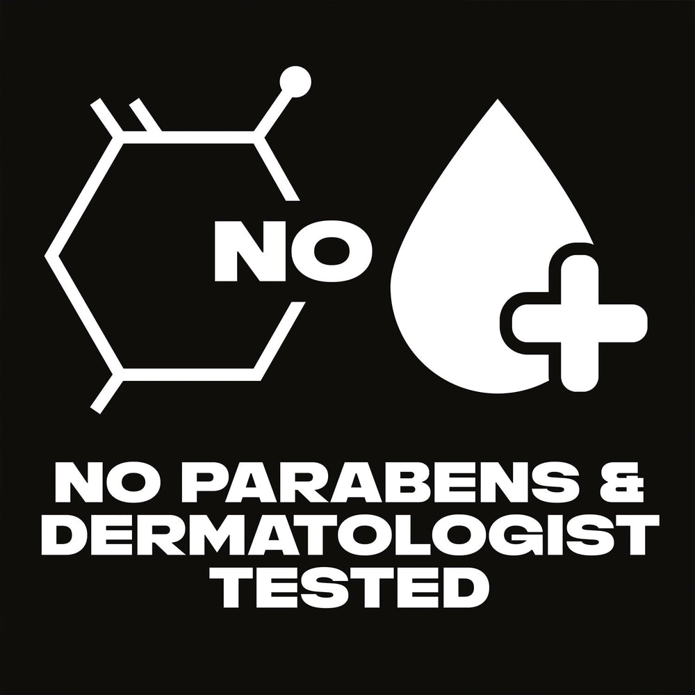 AXE Black label and ingredients panel showing dermatologist-tested formula