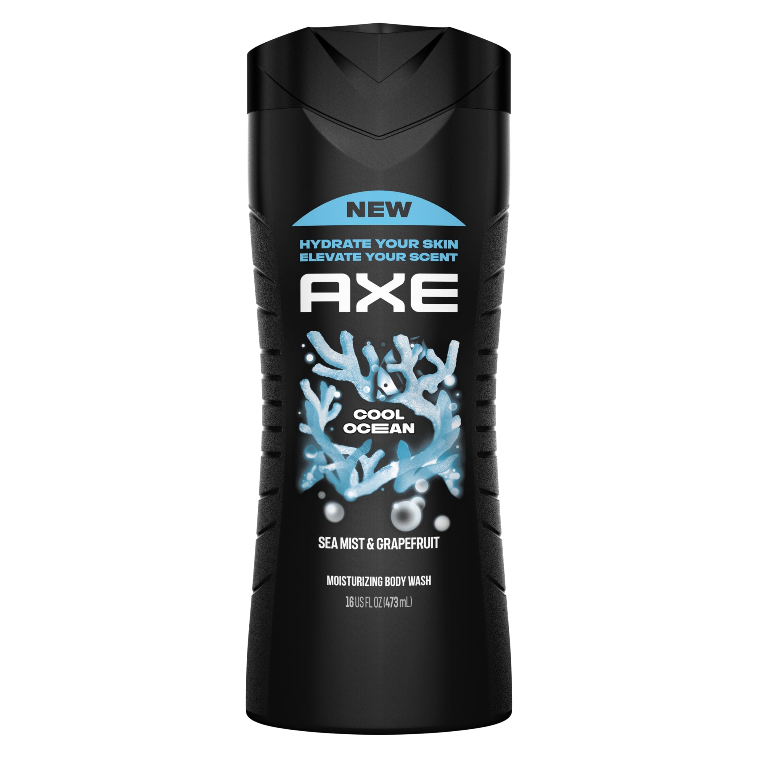 AXE Cool Ocean front packaging showing 16 oz bottle and fresh scent
