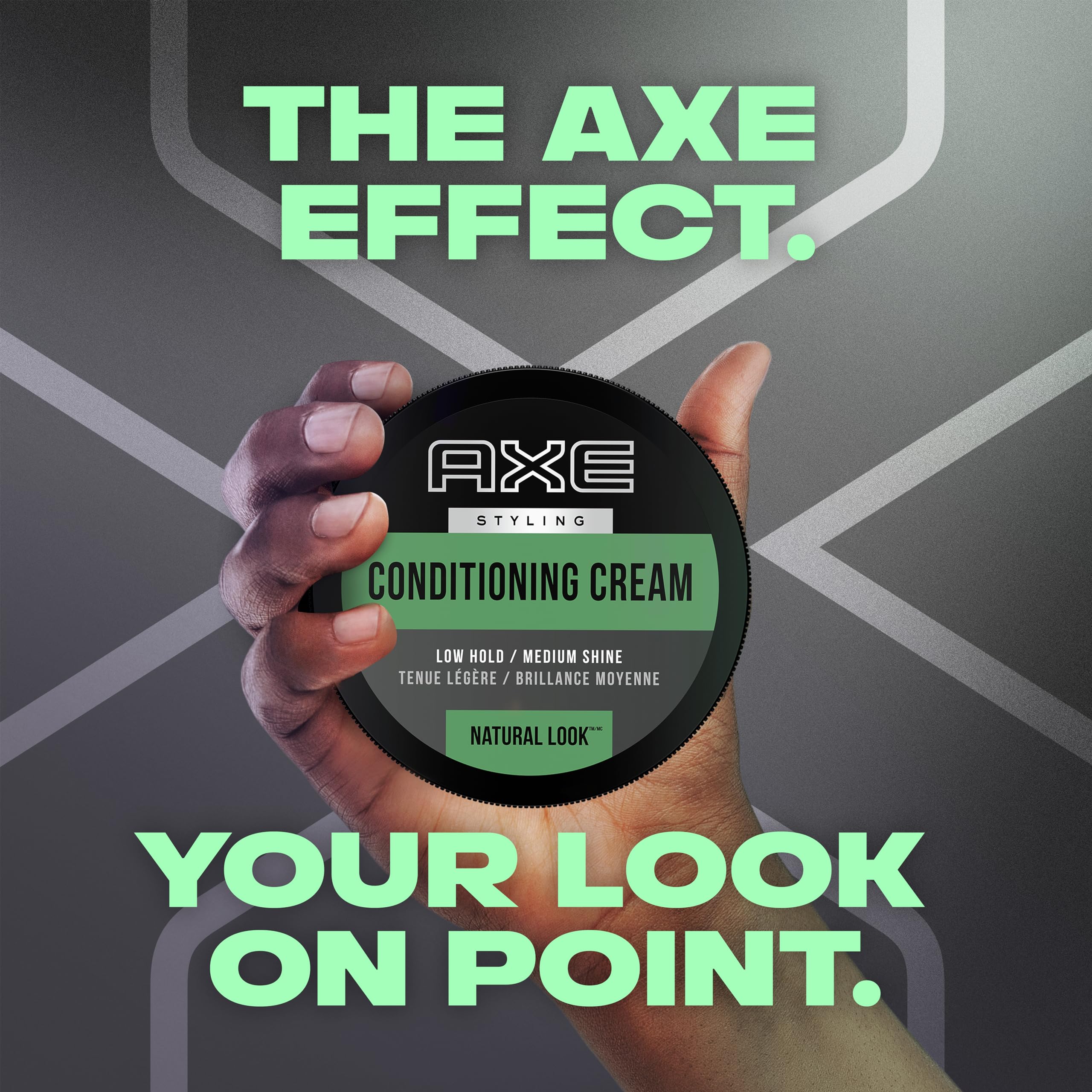 AXE natural look style before and after showing subtle shaping benefit and natural finish