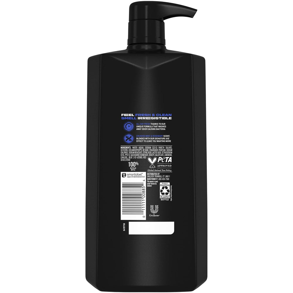 AXE Phoenix back label with ingredients and usage instructions