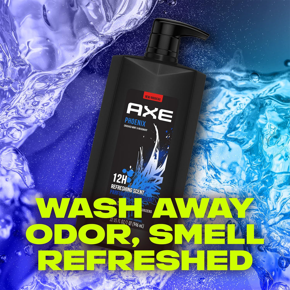 AXE Phoenix foamy shower gel texture close-up for effective lather