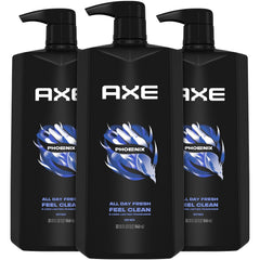 AXE Phoenix front packaging showing scent and benefits