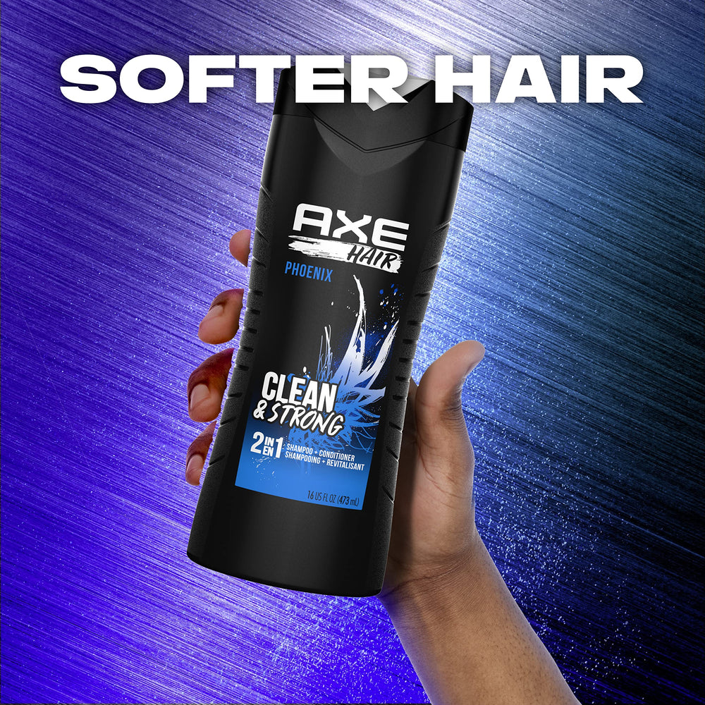 AXE Phoenix open cap producing rich lather to demonstrate efficient cleansing and conditioning