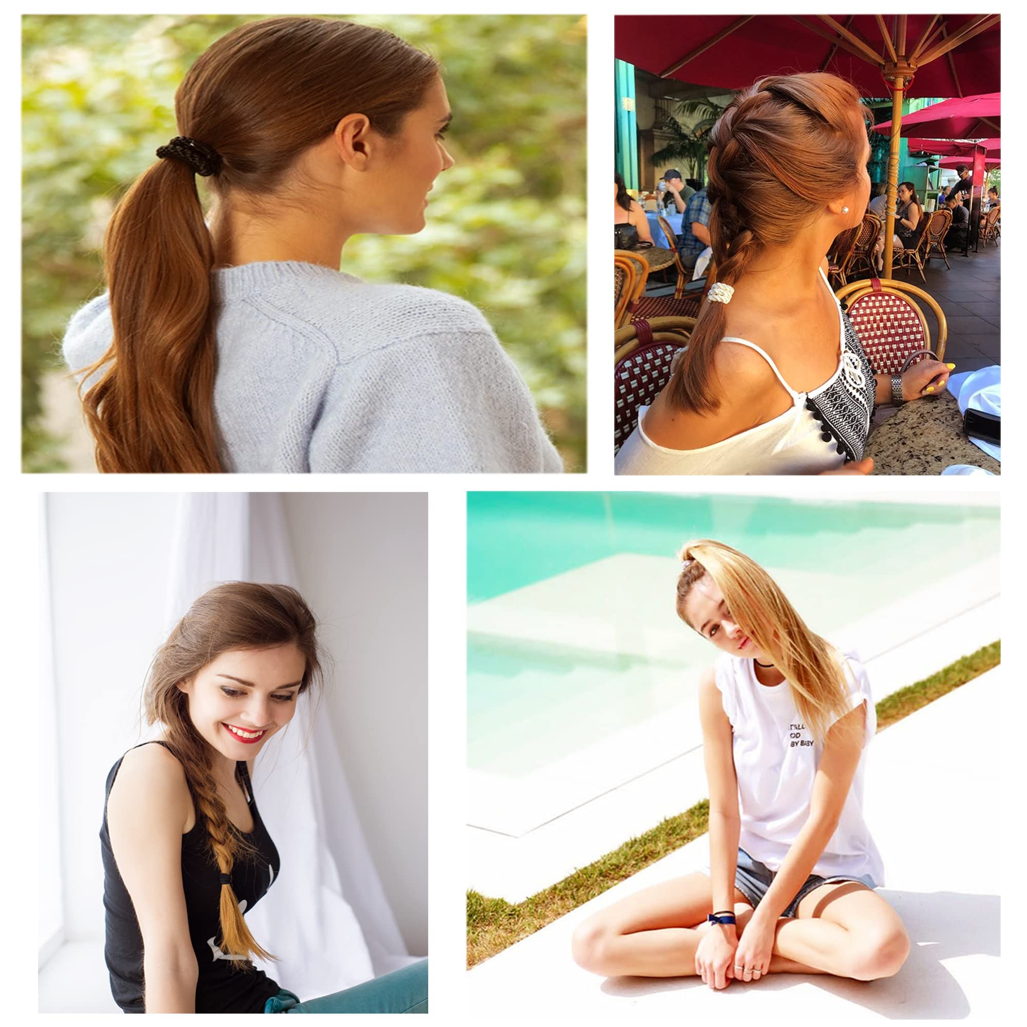 AXEN hair ties in a gym bag scene suggesting everyday portability and ready use benefit