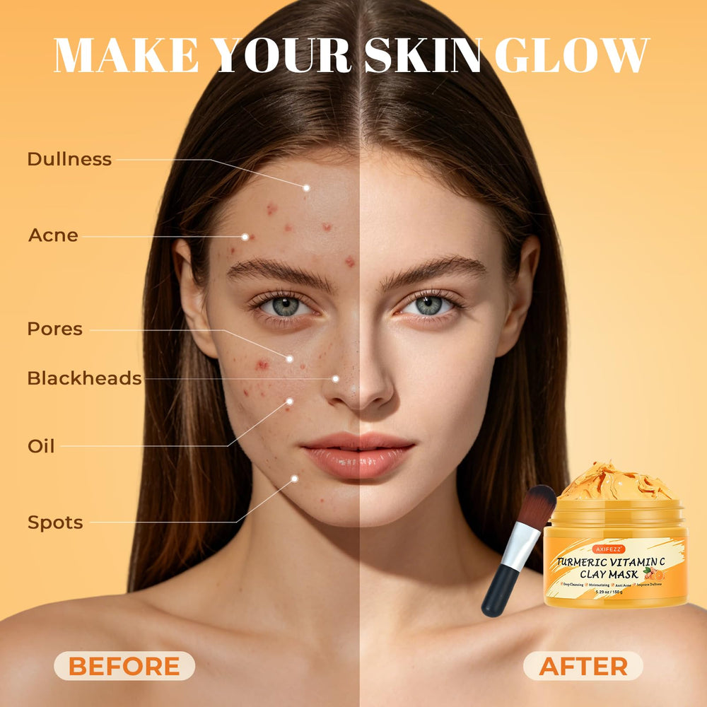AXIFEZZ paste consistency demonstration showing spreadable mask and control