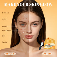 AXIFEZZ paste consistency demonstration showing spreadable mask and control