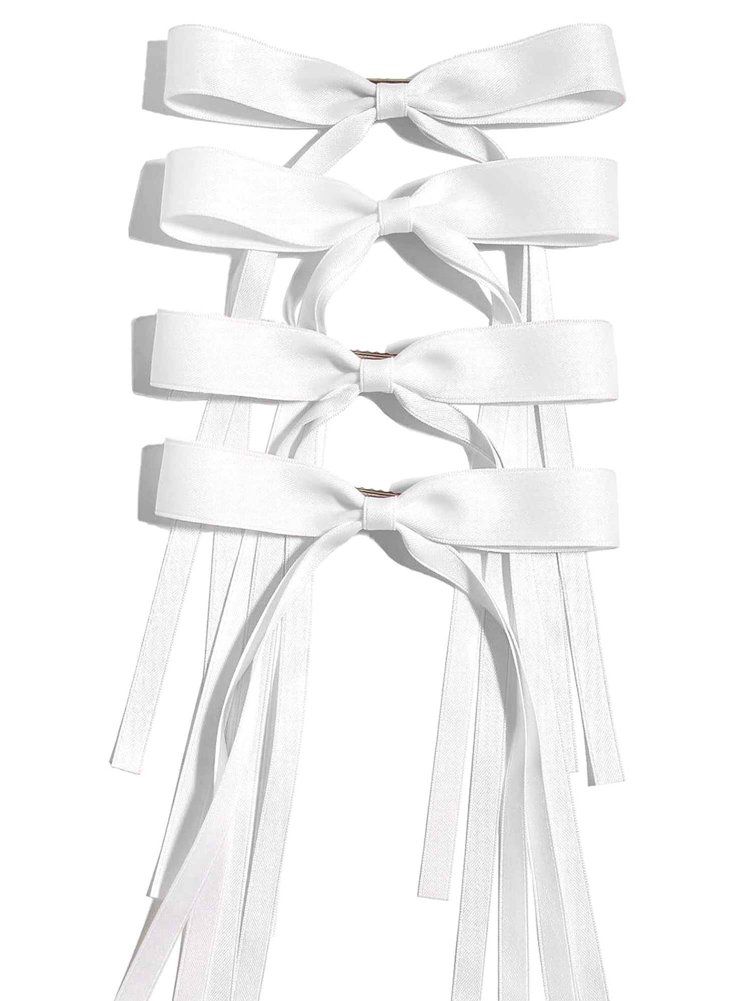 Ayesha white bow front view showing elegant shape and wearable style