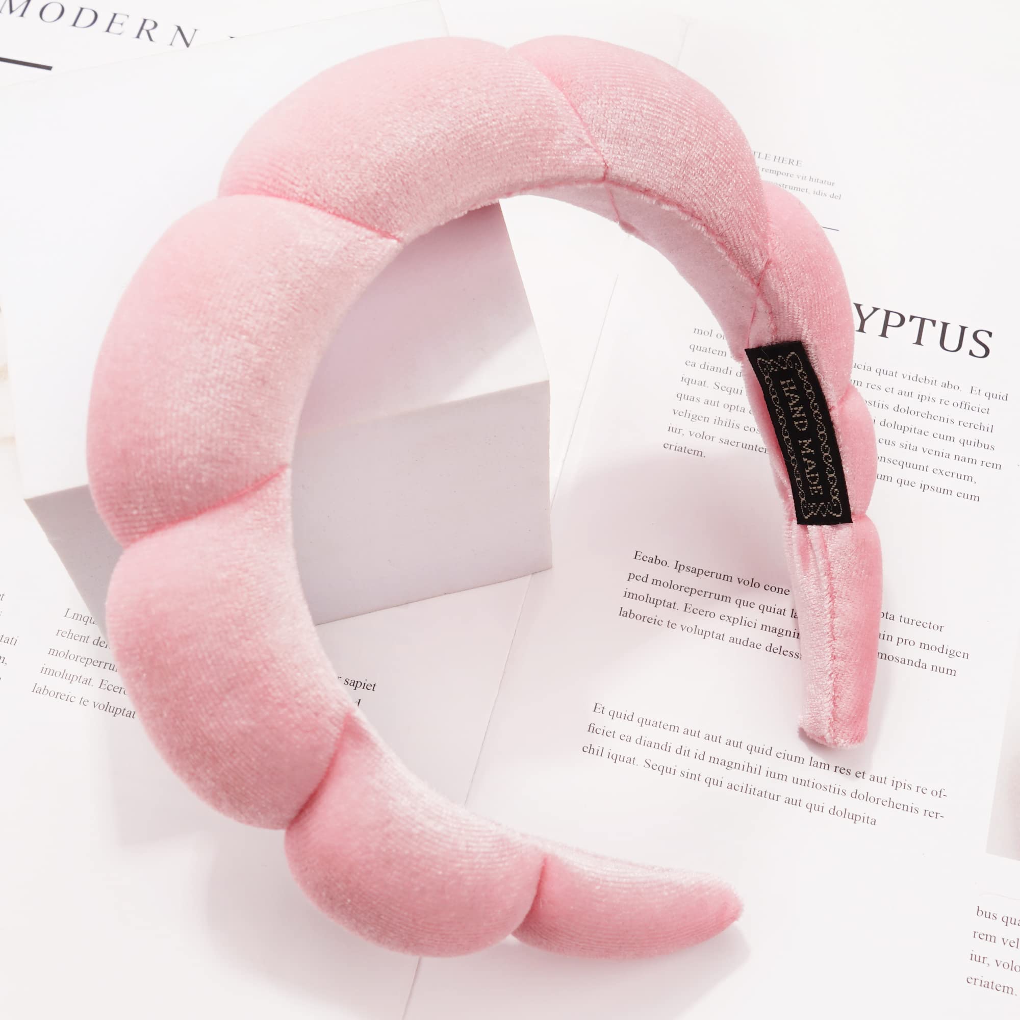 Ayesha headband worn during face wash showing secure hold and clear facial access