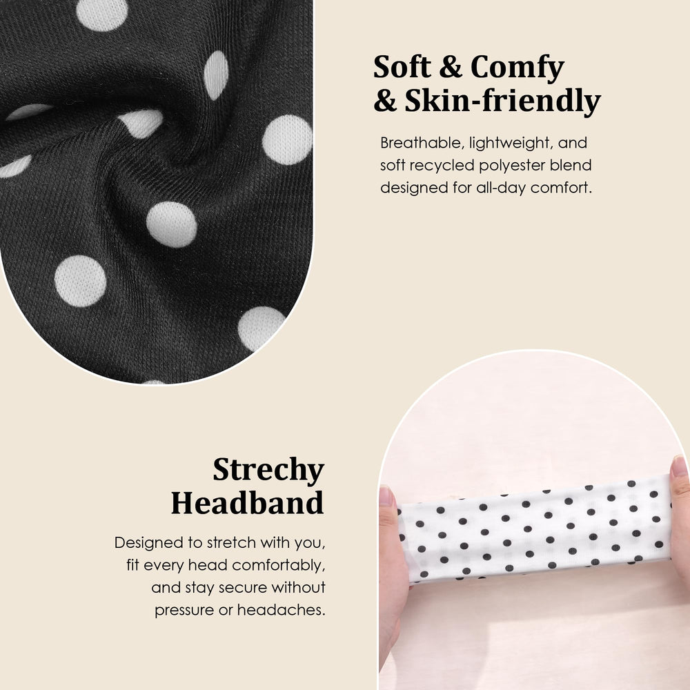 Ayesha headband in bathroom setting holding hair back during skincare routine