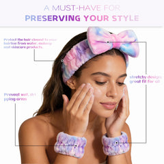Ayesha set displayed in bathroom showing tidy skincare routine benefit