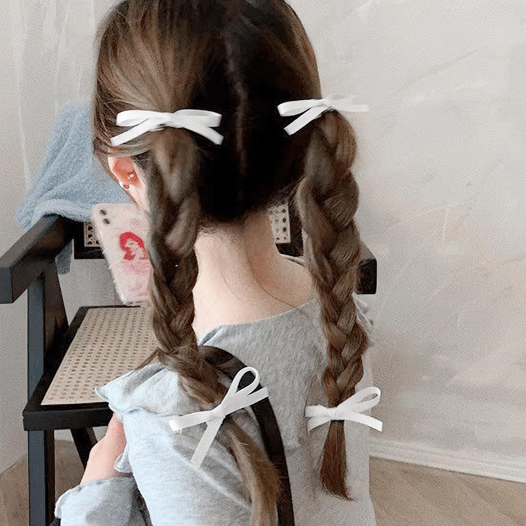 Ayesha size comparison on hand illustrating compact bow dimensions and travel convenience