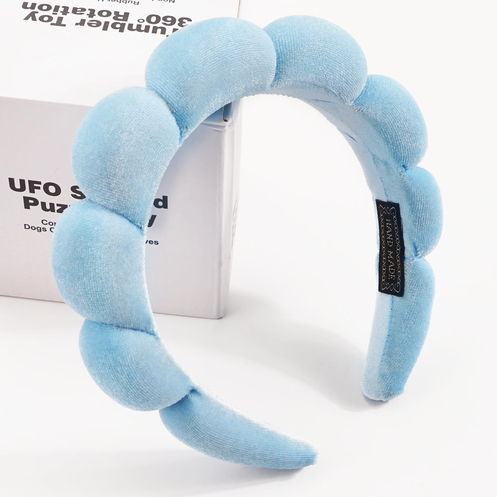 Ayesha headband close texture highlighting soft sponge for gentle hold benefit