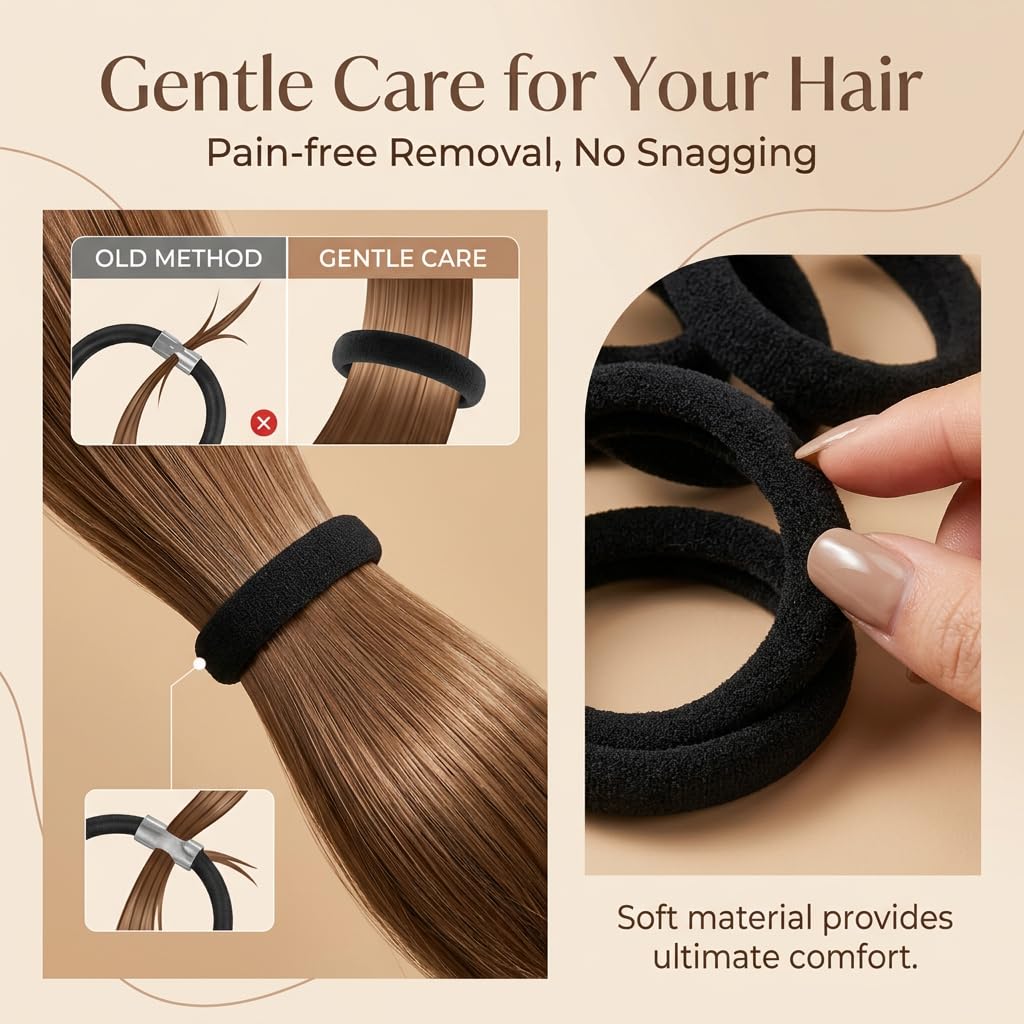 Ayogost ponytail in use at gym showing secure, ouchless hold
