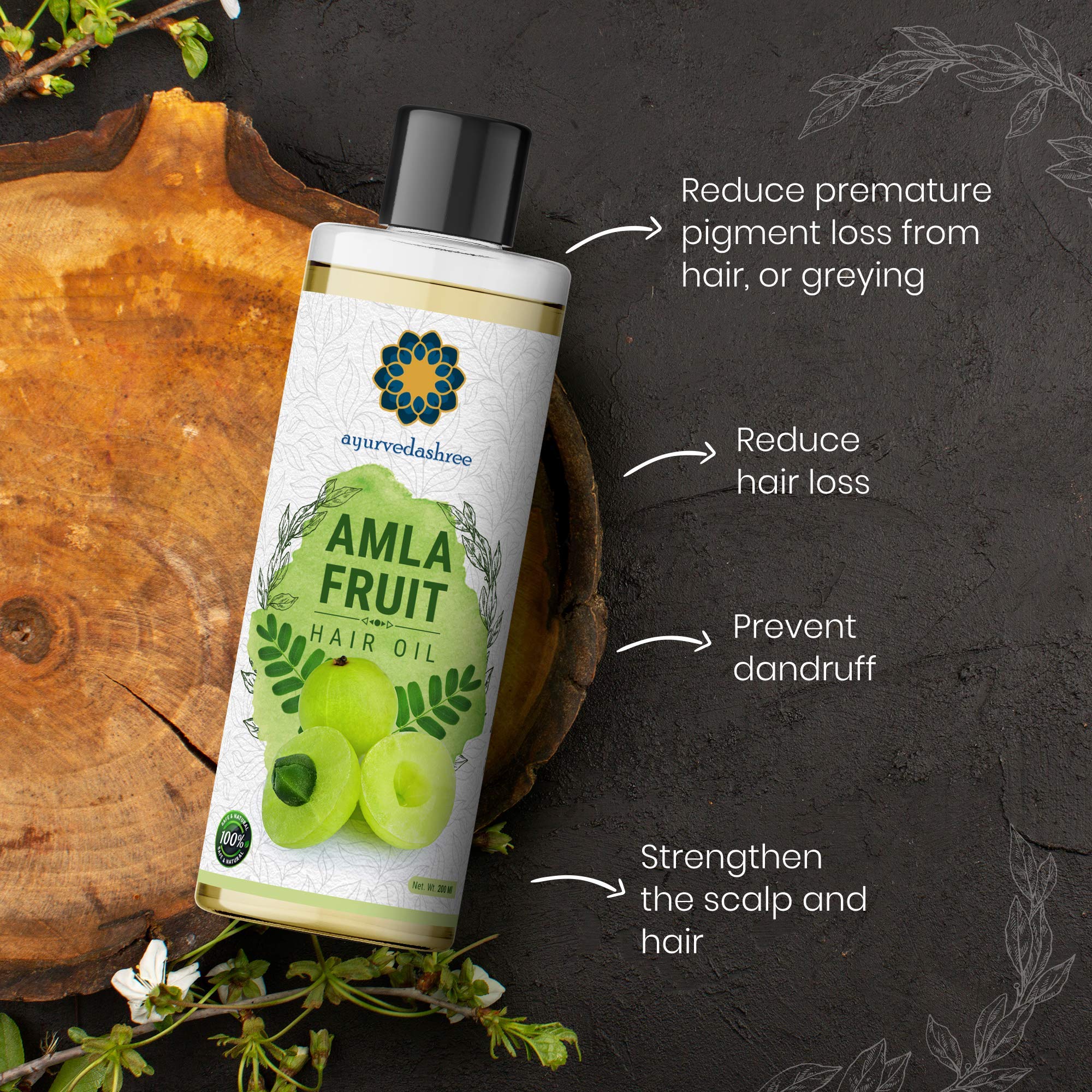 AYURVEDASHREE before and after hair photo showing improved shine and smoothness